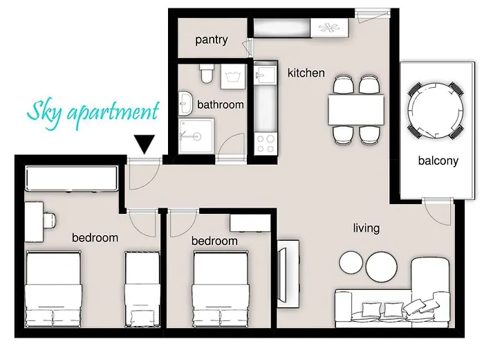Sky-apartment Lejlighed